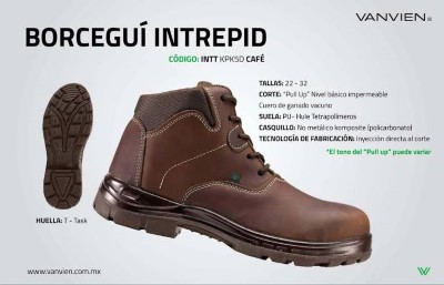 CALZADO DE SEGURIDAD BORCEGUI INTREPID